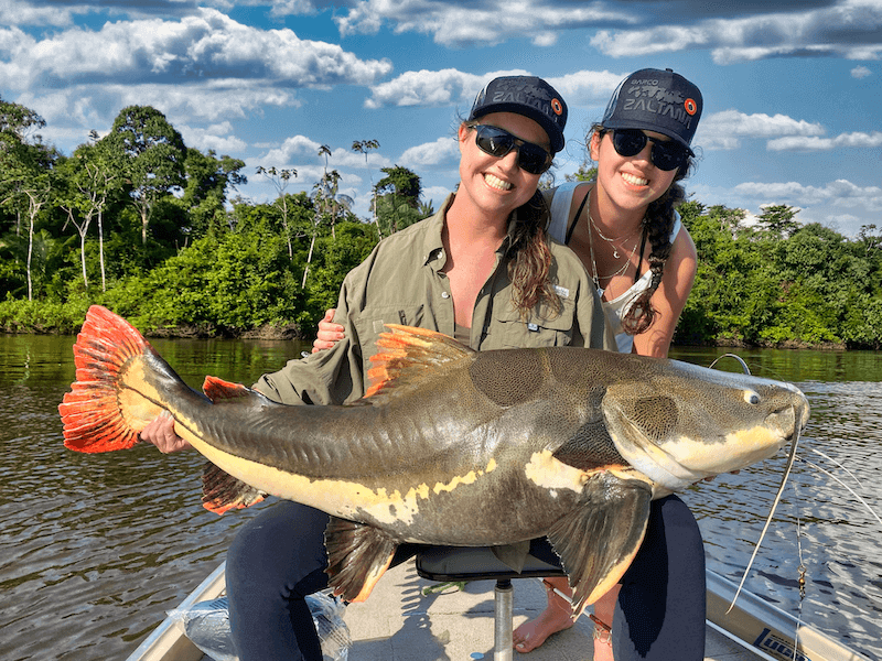 More Than Just Bass - You can also catch large catfish, piranha, arowana, and other unique fish that live in the Amazon.