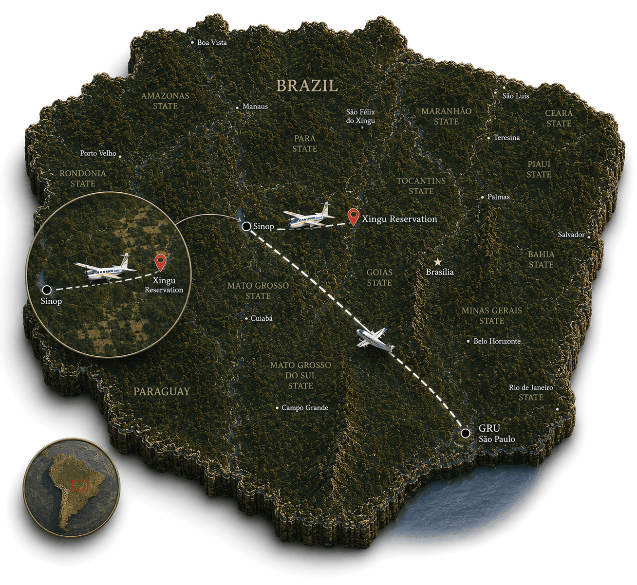 Zaltana Boat Map