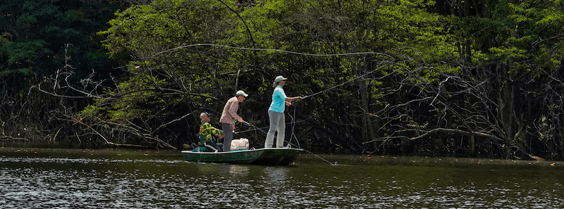 Professional fly fishing equipment for Amazon fishing